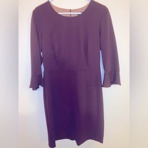 Connected apparel dress bell sleeve size 10 burgundy (missing the belt)